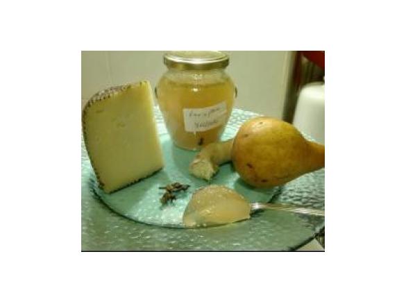 Gelatina al vino bianco, pera e zenzero