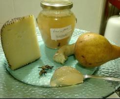 Gelatina al vino bianco, pera e zenzero