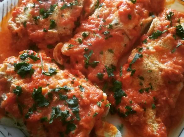 Omelette al pomodoro tonno e mozzarella