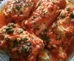 Omelette al pomodoro tonno e mozzarella