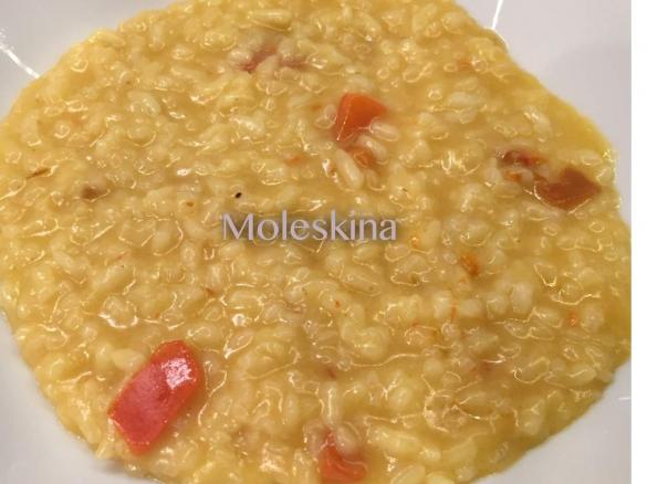 Risotto al curry e peperoni