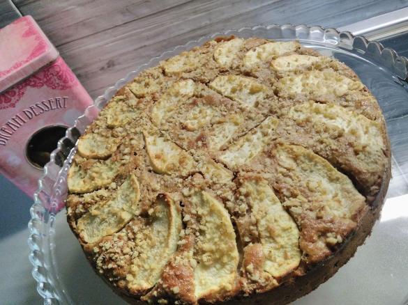 torta integrale mele e noci