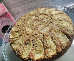 torta integrale mele e noci