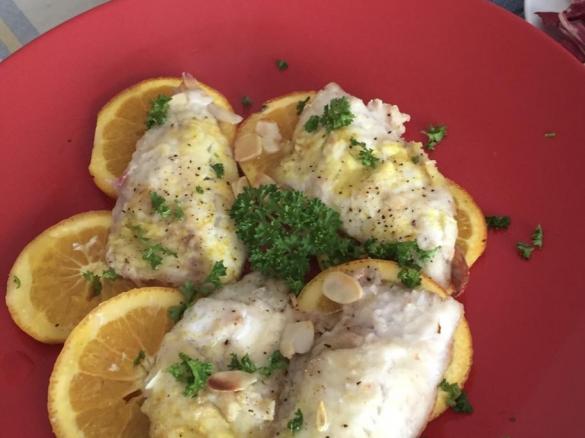 Filetto di pesce all’arancia con vellutata di piselli CONTEST: PRIMI PIATTI E PIATTI FREDDI CON PESCE