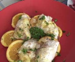 Filetto di pesce all’arancia con vellutata di piselli CONTEST: PRIMI PIATTI E PIATTI FREDDI CON PESCE