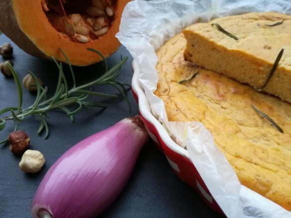Torta Salata di Zucca e Nocciole al Rosmarino