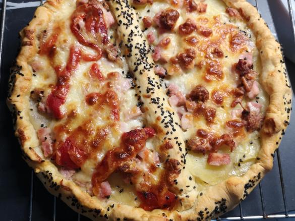 Crostata salata ai due gusti