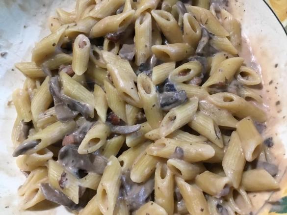 Variante di Penne di bosco trentino