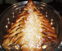 Albero di Natale di pan brioche