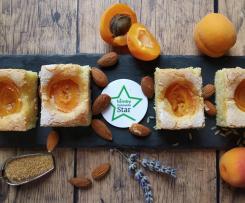 Quadrotti alle albicocche e lavanda