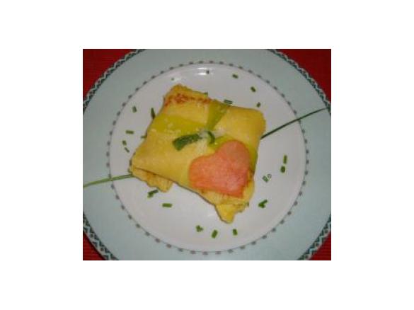 fagottini al salmone e porri