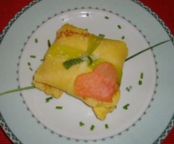 fagottini al salmone e porri