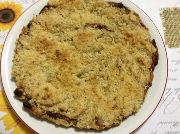 Panettone avanzato:torta pere e crumble