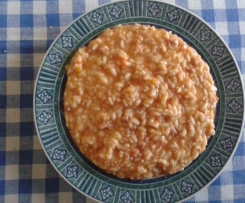 Risotto con pasta di salame