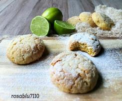 Biscotti Morbidi con Torrone Cioccolato bianco e Lime