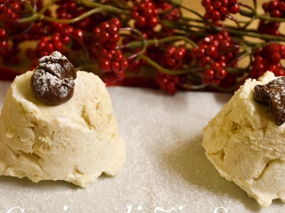 Semifreddo al torrone con crema gianduia