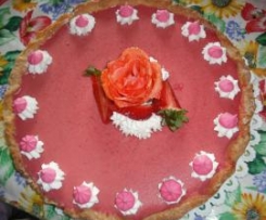 Crostata di crema di fragole