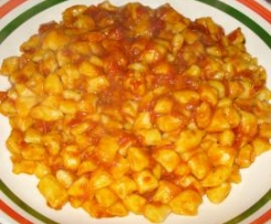 Gnocchetti di patate con sugo agli aromi