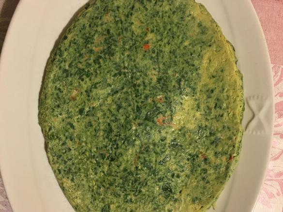 Frittata ai spinaci allo zenzero