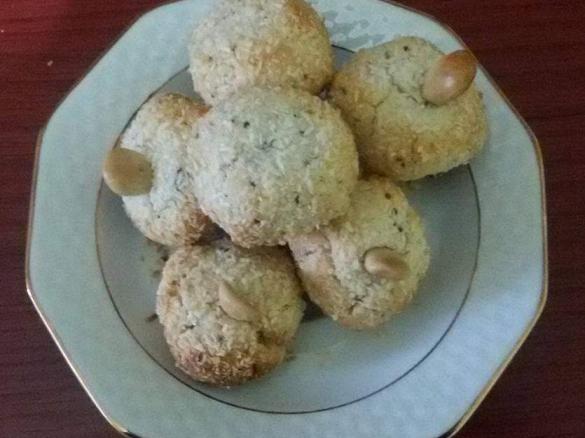 Biscotti al cocco con semi di chia senza glutine senza uova