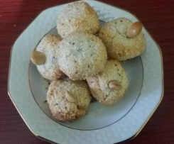 Biscotti al cocco con semi di chia senza glutine senza uova