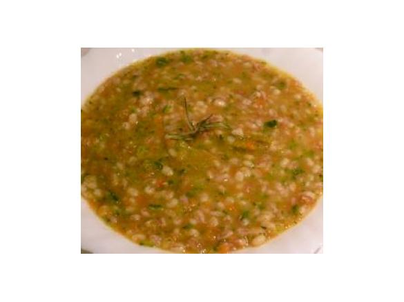 Zuppa di orzo farro e verdure