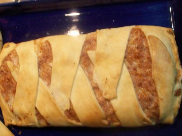 pasta brisè, con carne macinata