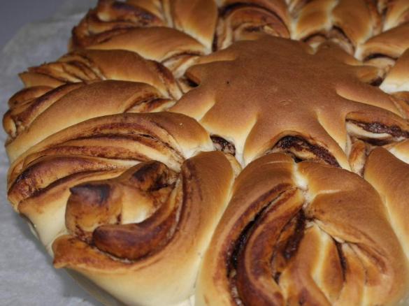 Fiore di pan brioche alla nutella
