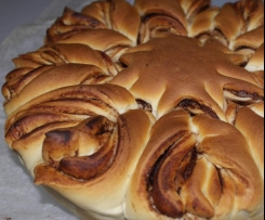 Fiore di pan brioche alla nutella