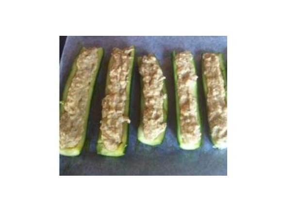 zucchine ripiene alla soia 