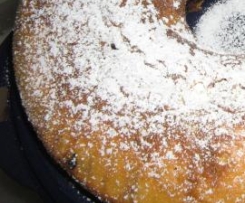 ciambellone marmorizzato con gocce di cioccolata e nutella