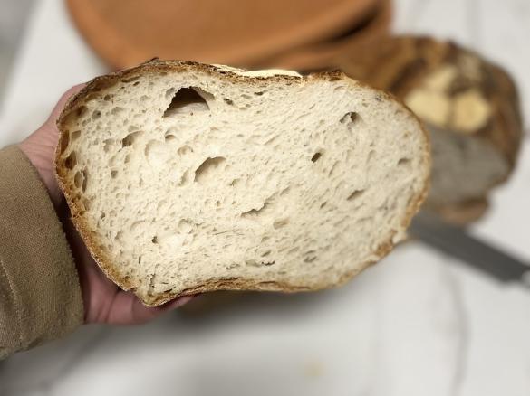 Pagnotta in teglia col lievito madre