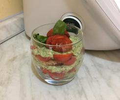 Tiramisù salato con robiola,basilico e pomodorini-Contest tiramisù estivo