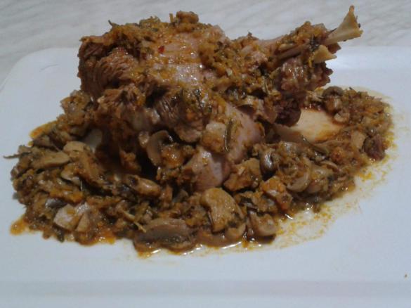  coscia di tacchino con funghi