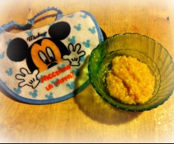 Miglio all'arancia con carote e tofu