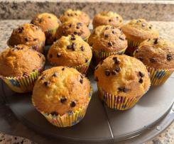 Muffin con gocce di cioccolato