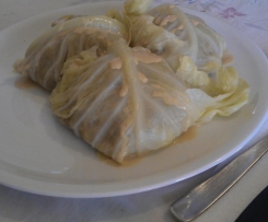 Involtini di Verza con orzo e salsiccia