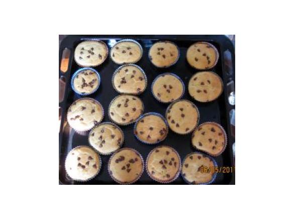 Muffin con gocce di cioccolato