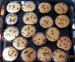 Muffin con gocce di cioccolato