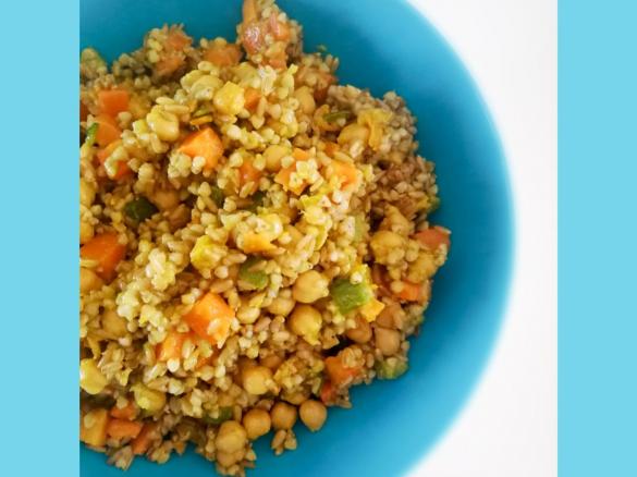 Cereali, verdure e legumi alla curcuma - Contest Primavera