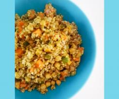 Cereali, verdure e legumi alla curcuma - Contest Primavera