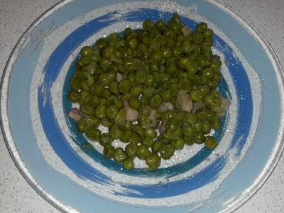 Piselli e pancetta