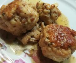 POLPETTE DI CONIGLIO PROFUMATE D'AUTUNNO