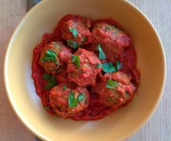 Polpette al pomodoro di ricotta e spinaci