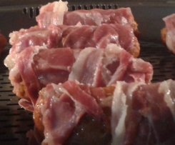 Salsicce vestite con funghi e riso basmati