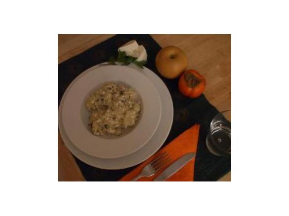 risotto con menta e ricotta salata