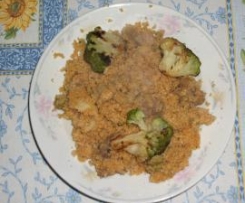 cous cous di broccolo e carne 