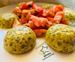 Tortini salati di piselli in monoporzione - senza glutine senza lattosio