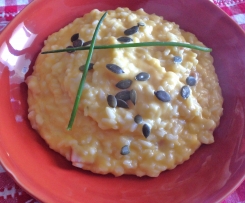Risotto alla zucca con pancetta affumicata