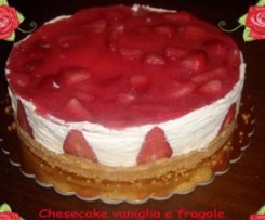 Cheesecake freddo vaniglia e fragole
